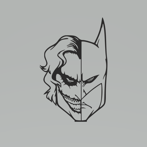 Batman Vs Coringa - Frame - 2D 3D model