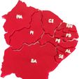 Nordeste.jpg Quebra Cabeças com Mapa do Nordeste do Brasil - Puzzle Northeast Brazil