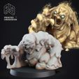 clay-gollum.jpg Golem Clay - Constructs - PRESUPPORTED - Illustrated and Stats - 32mm scale