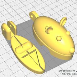 jab pill splitter V3.jpg STL file Mousey Pill Splitter・3D print design to download