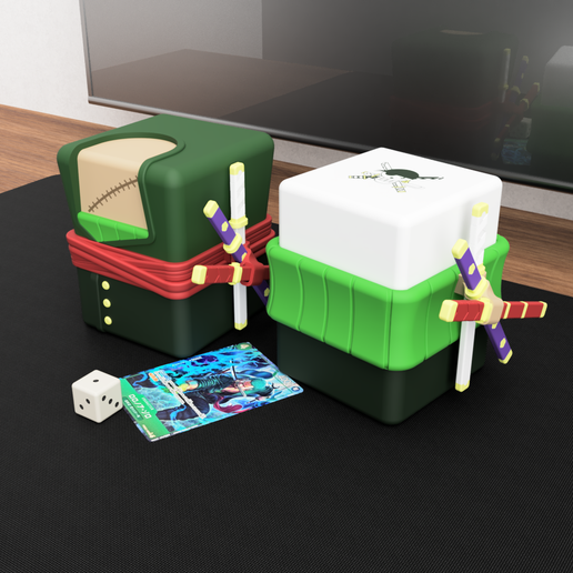🎁 Roronoa Zoro Deckbox Pack - Double Sleeve Compatible - One
