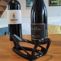 IMG_20210831_144648.jpg Free STL file Wine bottle holder/ Support bouteille de vin・3D printable model to download