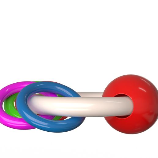 👶 Baby Rattle・ 3D File for ・Cults
