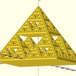 featured_preview_sierpinski_pyramid1.jpg Fichier STL gratuit pyramide de Sierpinski・Plan pour imprimante 3D à télécharger, JustinSDK