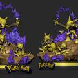 abra-diorama-cults-2.jpg Pokemon - Abra Evolution Line Diorama