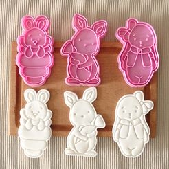 DSC06890.jpg pack cookie cutters cortantes pascuas easter cutte bunnys