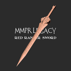 1.png Power rangers Legacy Red Ranger Sword 3D print model