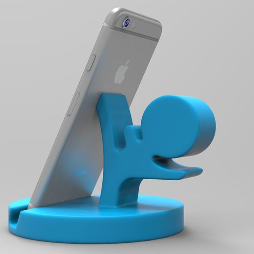 Download OBJ file Nurbs Phone Holder 3D Print • Template to 3D print ...