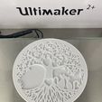 UNtimaker ~ Fichier STL gratuit Dessous de verre Celtic Tree & Cat・Design imprimable en 3D à télécharger, raimoncoding