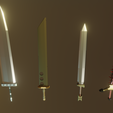 Espadas-Grandes.png Set of six High Impact Low Poly Swords