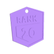 20RANK.stl Брелок для ключей Brawl stars RANG