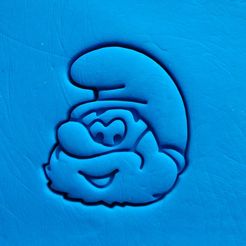 IMG_20170503_134558.jpg STL file Smurf - Papa smurf cookie cutter・3D printable model to download