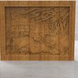 untitled.328.jpg Stl, lions resting, wall decor, lion and lioness, model for CNC milling, 800x600 mm.