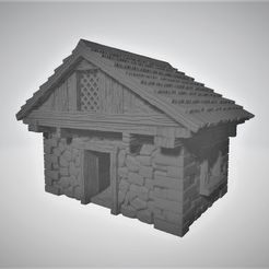 mh4.JPG Fichier STL gratuit Maison / bâtiment de Wargaming de style Tudor médiéval à l'échelle 28 mm・Design pour imprimante 3D à télécharger