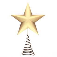 Gold-Star-Tree-Topper-1.jpg 3D file Gold Star Tree Topper・3D printable model to download, Caspian3DWorld