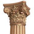 3ddd3.jpg Round classic column with flutes. Classical columns