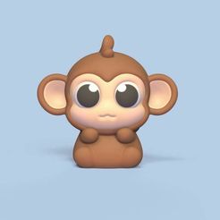 Cod324-Monkey-Big-Eyes-1.jpeg Singe aux grands yeux