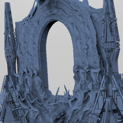 untitled.2928.png Download OBJ file Portal Dantes Hell inferno Doorway 2 • Template to 3D print, aramar