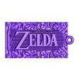 Zelda Keychain 2.stl Zelda relief, keychain version available