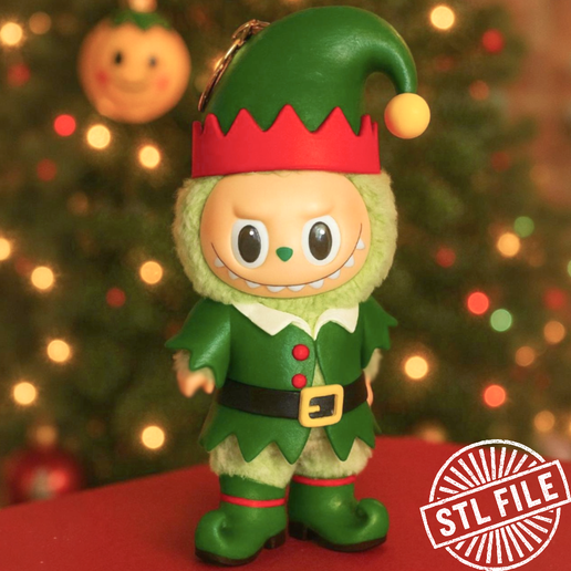 🧝 Elf Costume for Labubu・ STL File for 3D printing・Cults