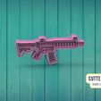 | CUTTERDESIGN | COOKIE CUTTER MAKER Machine Gun Machine Gun Cookie Cutter