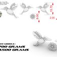 Braslet-B18-колибри-parametrs.jpg Inserir para Decoração Beija-flor Modelo 3D