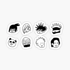 STL file Jujutsu Kaisen Button Pin 🧷・Model to download and 3D print・Cults
