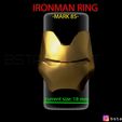 Z1.jpg IRON MAN RING - iron man jewelry - Mark 85 - Infinity war 3D print model