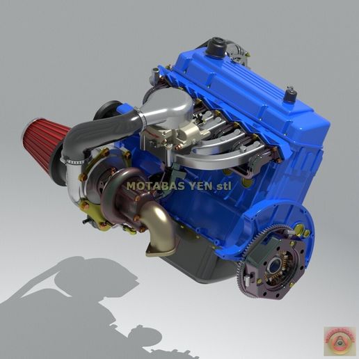🌆 CHRYSLER SLANT SIX TURBO - ENGINE・ STL File for 3D printing・Cults