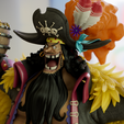 Test2.png One Piece Anime Blackbeard Marshall D Teach with Throne STL 3D print model