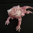 Bearded Dragon Articulated Toy, Print-In-Place Body, Snap-Fit Head, Cute Flexi