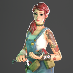 Cassie-mid-body.png STL file Cassie Clip Lipman (Fortnite)・Design to download and 3D print