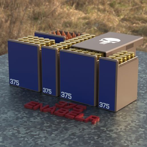 BBOX AMMO BOX .375 EnABELR AMMUNITION STORAGE 10/20/25/50 ROUNDS CRATE ORGANIZER 375 EnABELR
