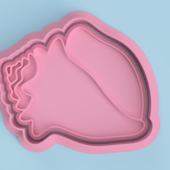 caracila.png Seashell cookie cutter (Seashell cookie cutter)