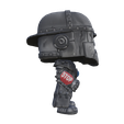 a_Camera-1_00003.png Stylized Iron Robot with Traffic Signs - Chibi Figure (3D Print Ready)
