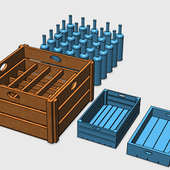 C1.png STL file Diorama Wine Crate & other Crates・3D printing model to download