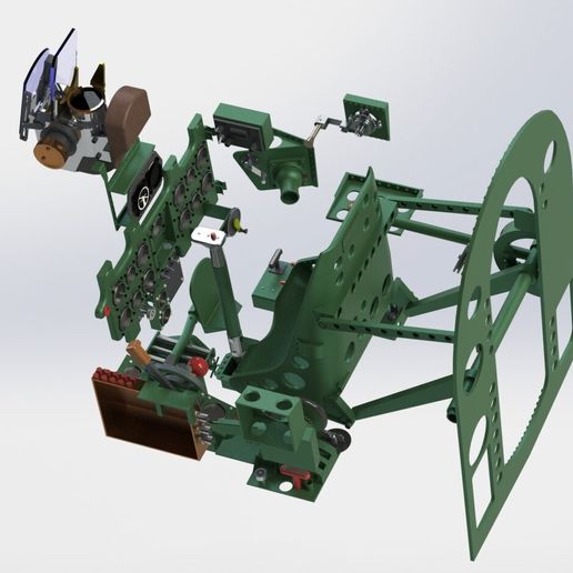 🇯🇵 Mitsubishi A6M Zero Cockpit・ STL File for 3D printing・Cults