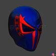 09.jpg Spider Man 2099 mask -Spider man Helmet - Marvel comics 3D print model