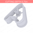 Letter_A~3in-cookiecutter-only2.png Letter A Cookie Cutter 3in / 7.6cm