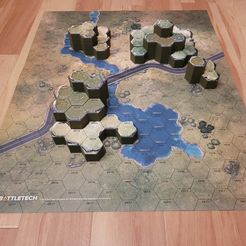 Make-2.jpg BATTLETECH TERRAIN MAP GRASSLAND #2 (A GAME OF ARMORED COMBAT)