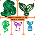 Añadir-un-título-2.png mermaid cookie cutter cutting stamp 3d model