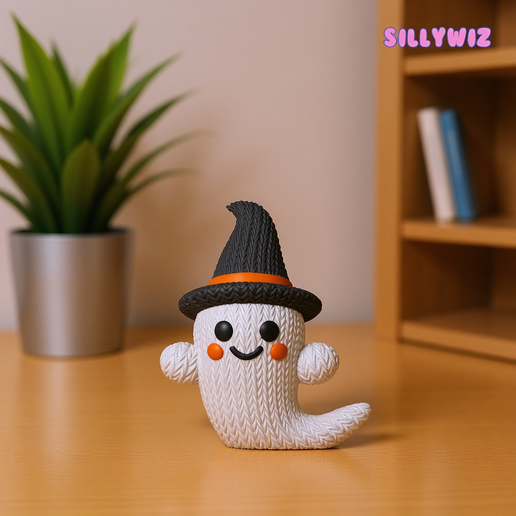 cover2.png Fantasma divertido - Halloween - Punto - Ganchillo