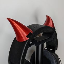 PXL_20220401_112718594.jpg Archivo STL Demon Horns Cosplay Auriculares Accesorios・Modelo para descargar y imprimir en 3D