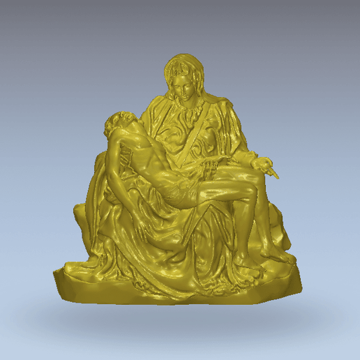 Jesus body dead sculpture marry mother - 3D model önizlemesi