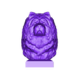 chow-chow.stl Modèle imprimé en 3D du buste de Chow Chow