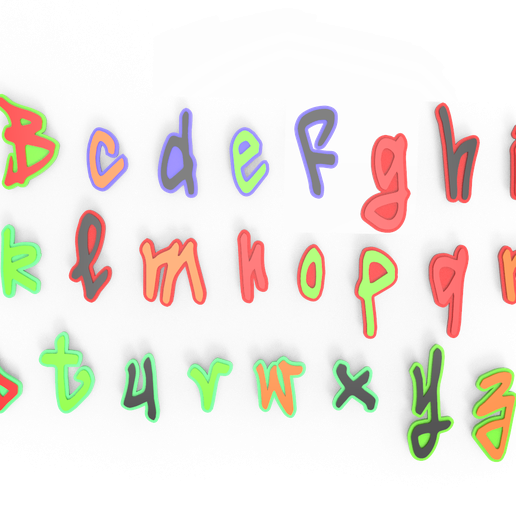 graffiti tag alphabet png lettering