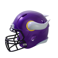 10.png Football helmet with horns