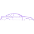 1989 skyline r32 gts t.stl Wall Silhouette: Nissan Set