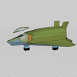 Cargo1.png Free STL file Stealth cargo plane for 6mm・3D printing template to download
