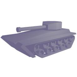 tanque_cuadrado.png Archivo STL gratis Tanque low poly・Diseño de impresora 3D para descargar